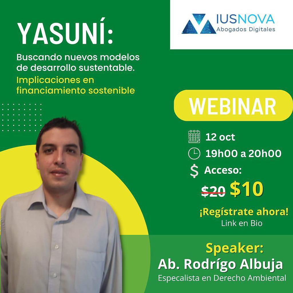 INSCRIPCIÓN WEBINAR YASUNI